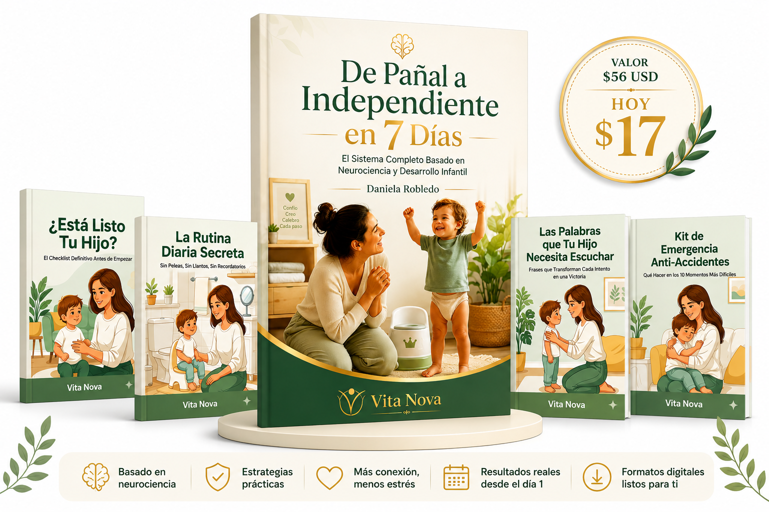 Sistema completo De Pañal a Independiente en 7 días con 4 bonos exclusivos